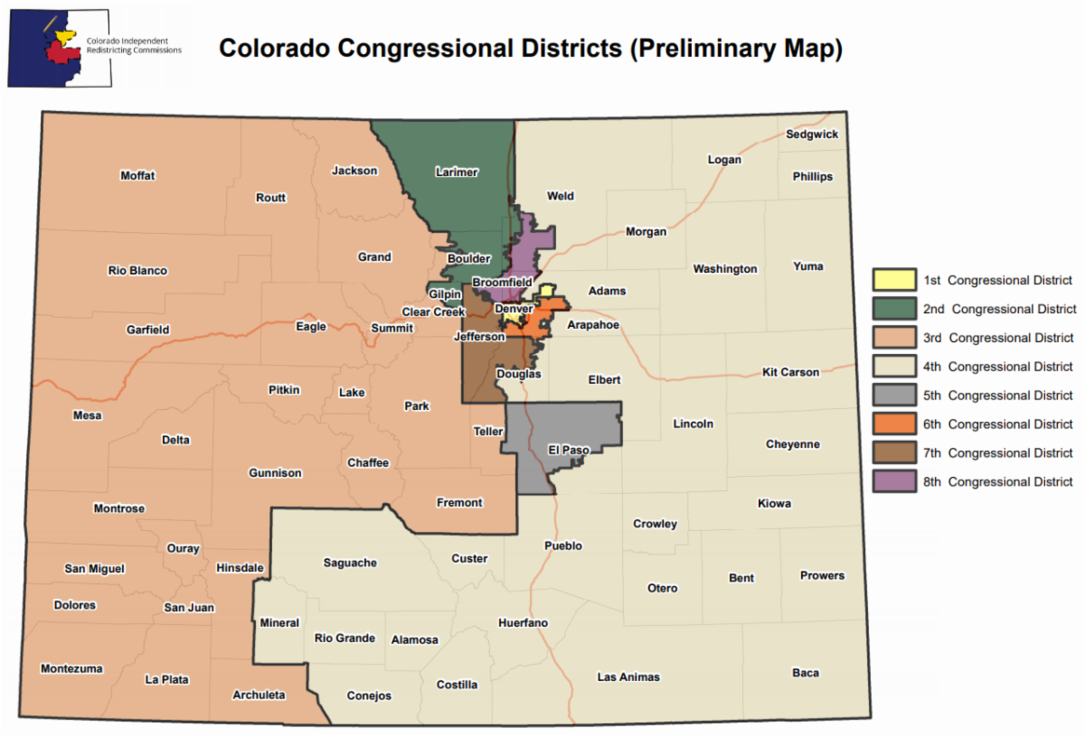 Featured image for “Preliminary Congressional Redistricting Map Released”